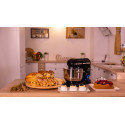 Mixer cu bol de 6L din inox, 1500W, cu tocător și blender, Negru