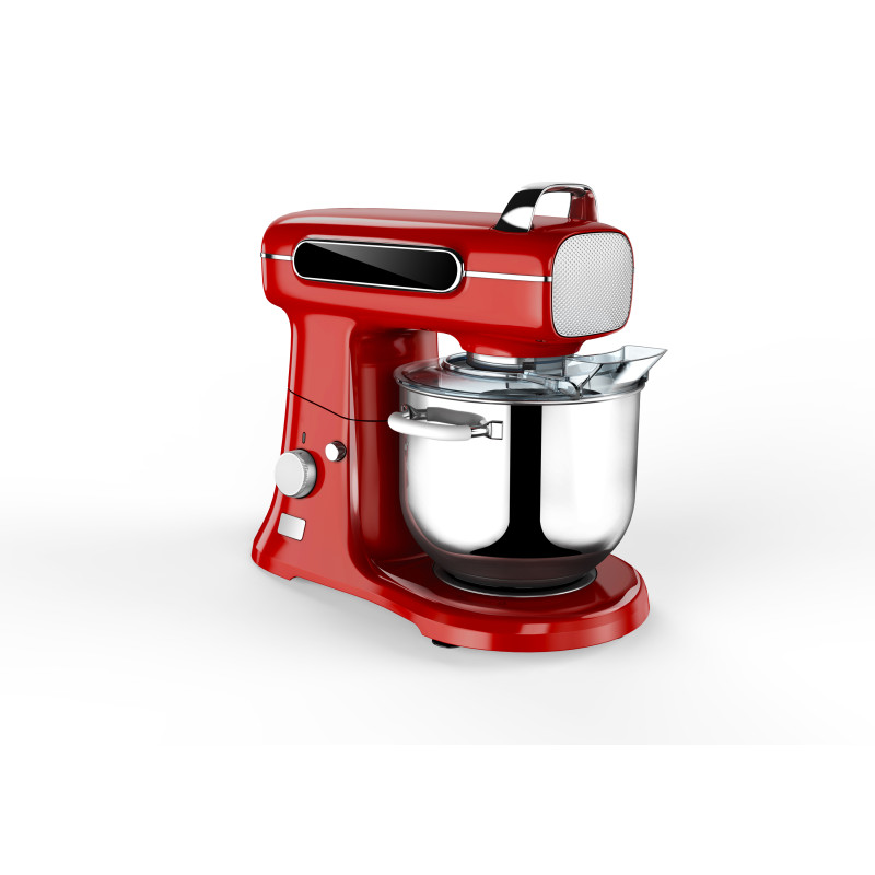 Mixer profesional, bol de 7L din inox,1500W, din Aluminiu, Rosu