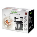 Mixer cu bol de 10L din inox, putere 1500W, cu tocător și blender, Negru