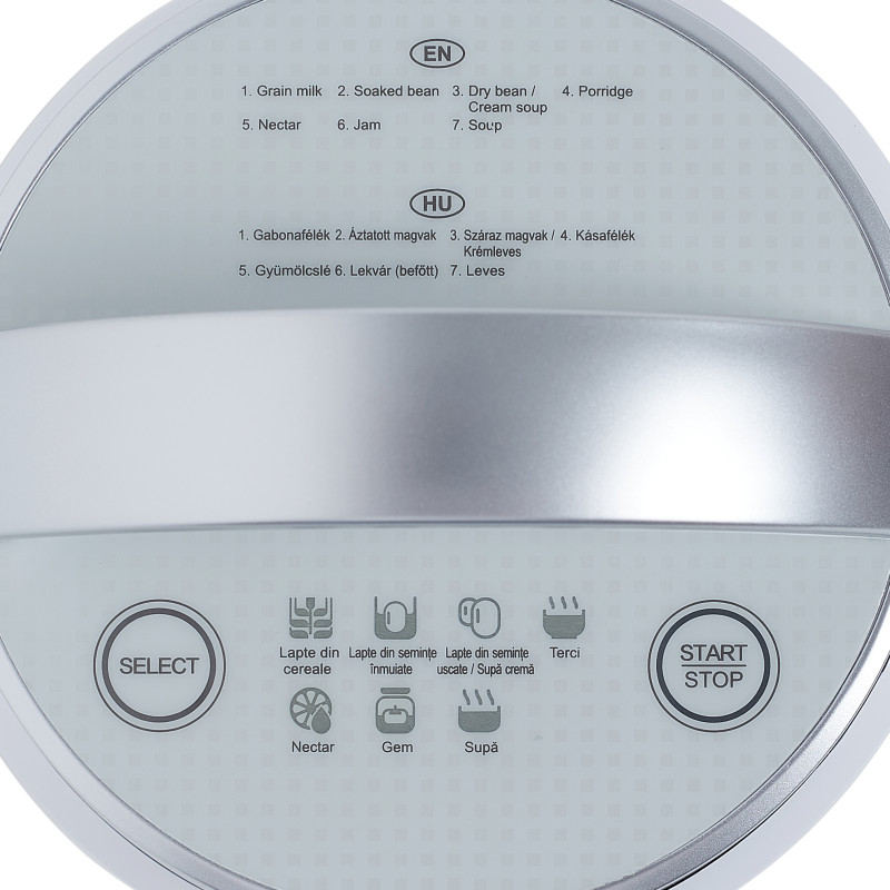Panou de control - aparat pentru preparat lapte vegetal Biovita VegaLux
